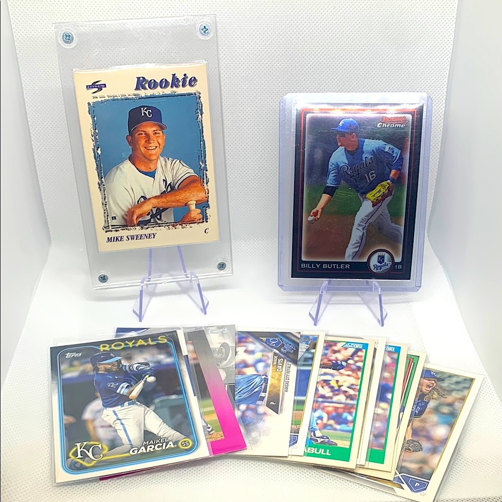 Kansas City Royals Baseball Card Collection Mike Sweeney Rookie Billy Butler HOF